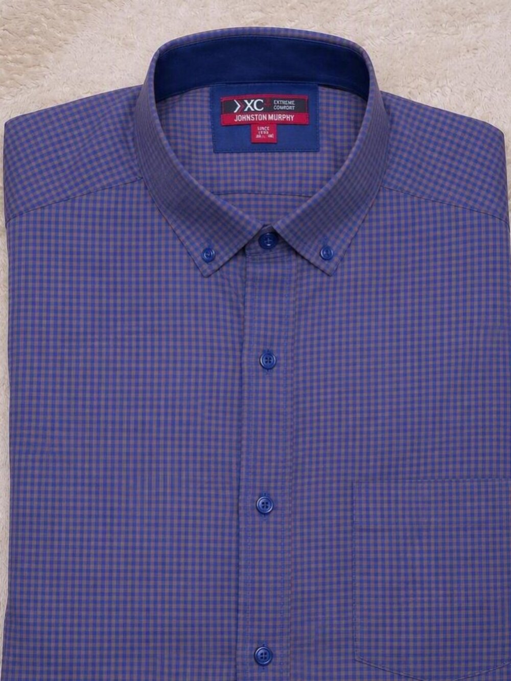 Johnston & Murphy XC4 Men's Medium Stretch Performance Check Shirt